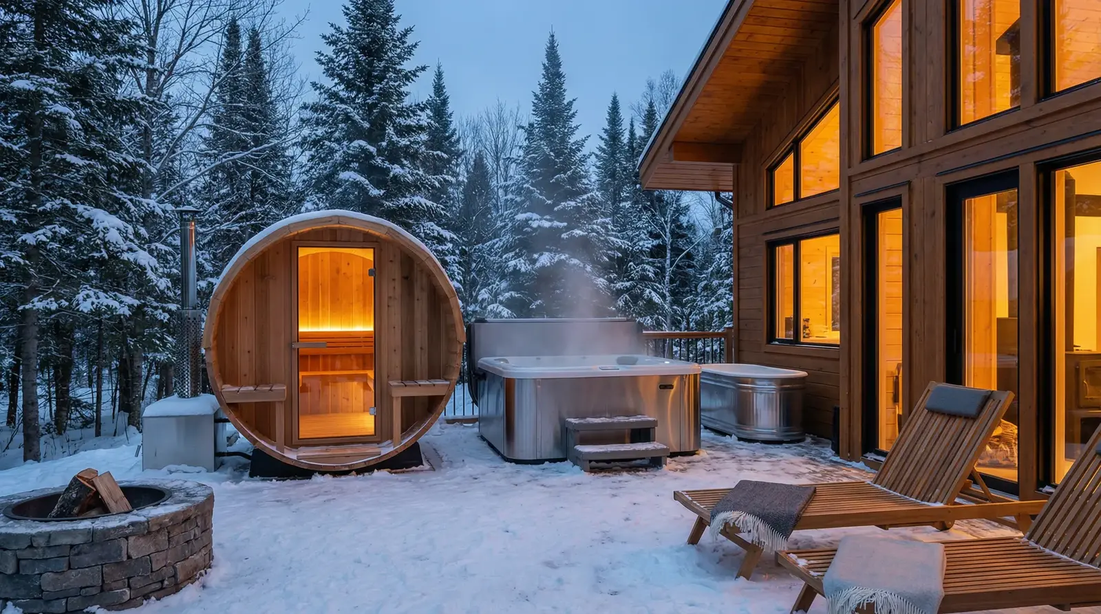 Luxury mountain chalet in the Laurentians