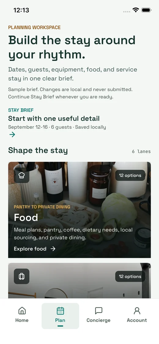 App preview: arrival